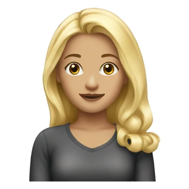 beautiful blond girl  sticker