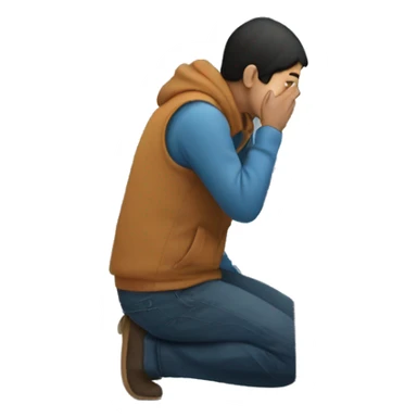 Person sniffing snow on table sticker