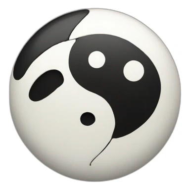 Ying yang sticker