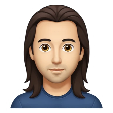 Howie Dorough with dark brown long hair sticker