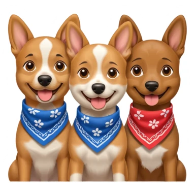 three dogs at the music festival sticker