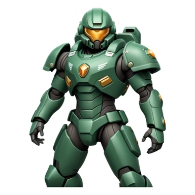 Cinematic Realistic StarCraft Terran Marine Portrait, captured in a dynamic, battle-ready stance, with every muscle defined beneath intricately detailed tactical armor in consistent dark green and grey. His steely eyes and resolute posture, rendered with dynamic, high-contrast lighting, exude raw power and relentless focus, high shine, evoking the epic spirit of a Terran Marine in combat. sticker