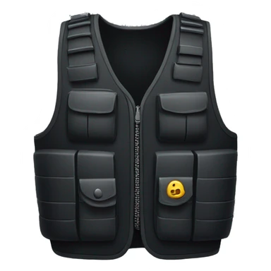 black bulletproof vest sticker