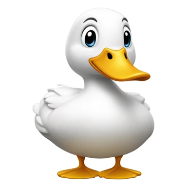 Canard grand front ridicule sticker