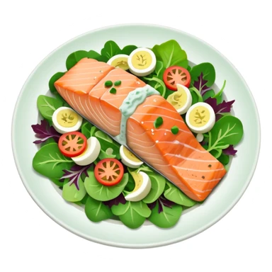 salmon salad  sticker