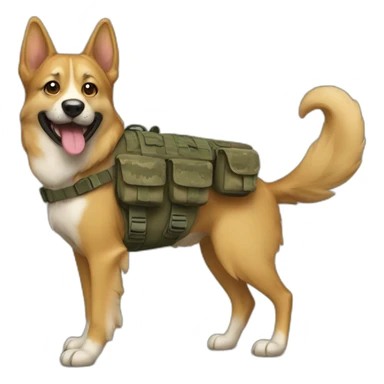 Army-dog sticker