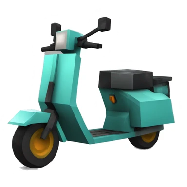 scooter in Minecraft version who look like real scooter but i minecraft style  sticker