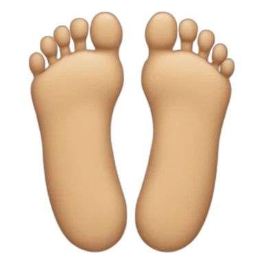 Two left feet with interlocked toes sticker