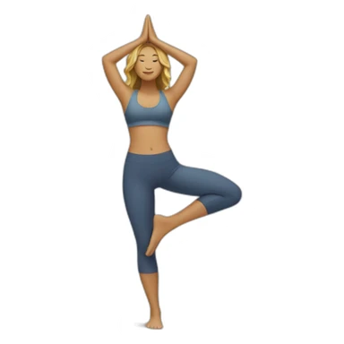Yoga surf woman sticker