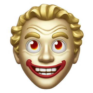 Gold Joker token sticker