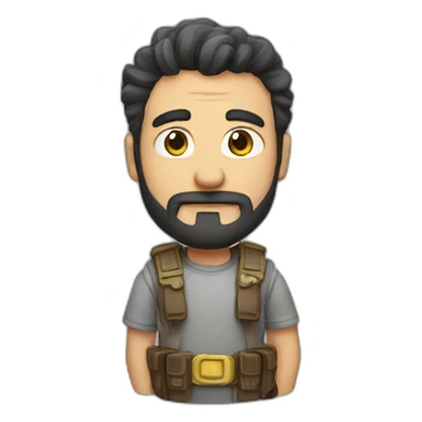 video game hero ian sticker