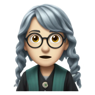moaning myrtle in harry potter style sticker