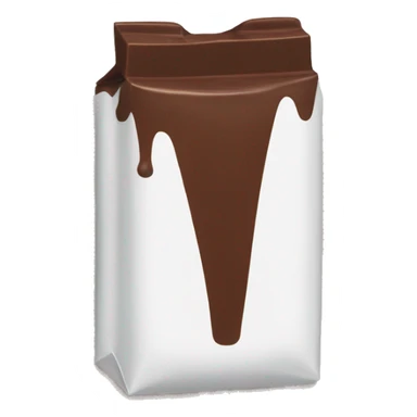 Make a emoji of the chocolate dairymilk(with wrapper) shape-rectangular sticker