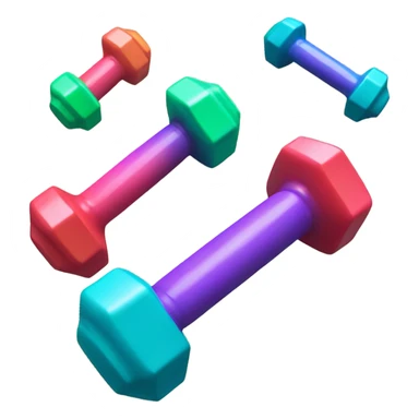 Small dumbbells sticker
