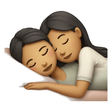 Australian Filipina Couple napping sticker