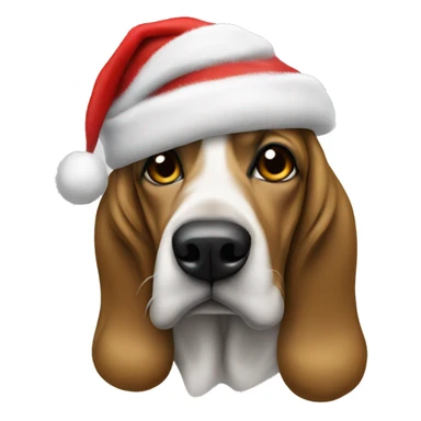 snoop dog with a christmas hat  sticker