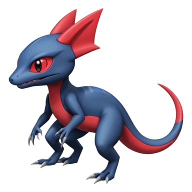Heliolisk-Sneasel-Salandit-Cyclizar-Genesect-Pokémon, full body sticker