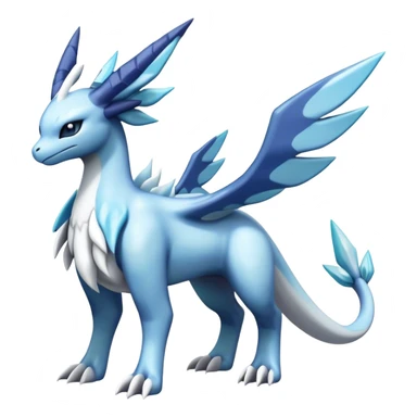 lugia-dialga-suicune-Glaceon-hybrid, full body sticker