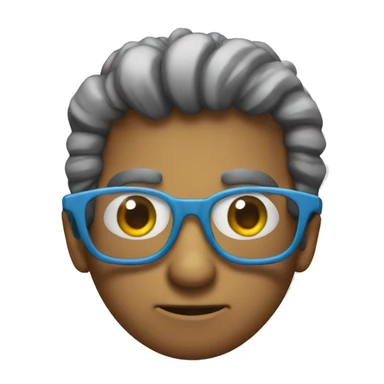 Un gusano con  gafas sticker