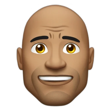 The rock with muscle sticker