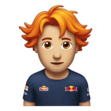 Red bull tired sticker