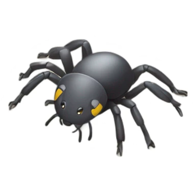 Araignée qui poursuit une souris sticker