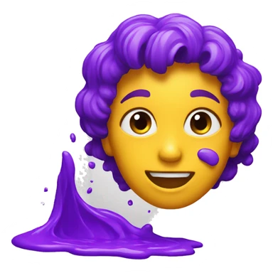 a splash of purple paint sticker
