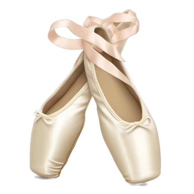 Ballet ivory pointe shoes  sticker