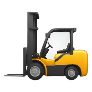 Forklift with “SAL” logo sticker