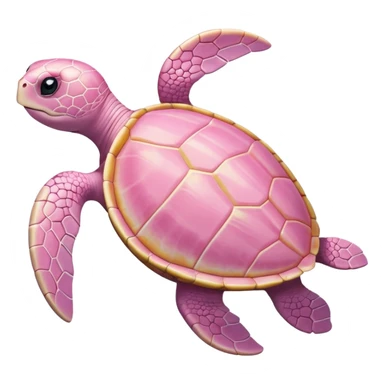 light pink sea turtle sticker