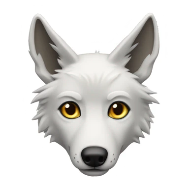 Loup blanc  sticker