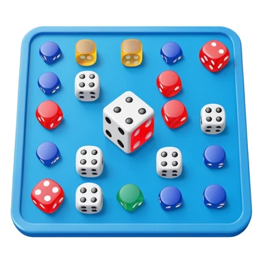 Blue board game sticker