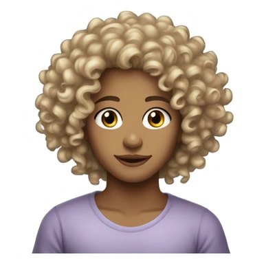 Beautiful light skin curly head girlfriend 19  sticker
