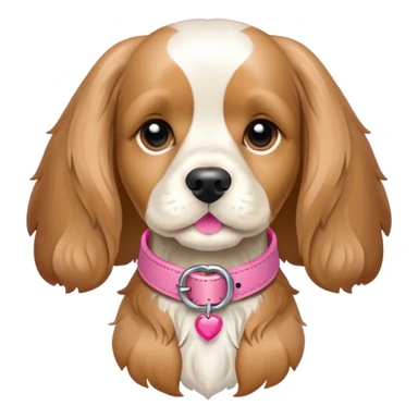 cocker spaniel with p sticker