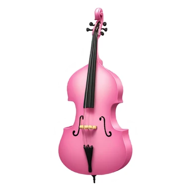 Pink octobass that has arms, can talk, and can play itself sticker