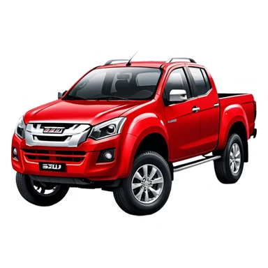 Isuzu D-MAX - Isuzu (Model Year: 2024) (Iconic colour: Red) sticker