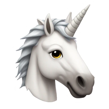 Viking unicorn white mowhawk sticker