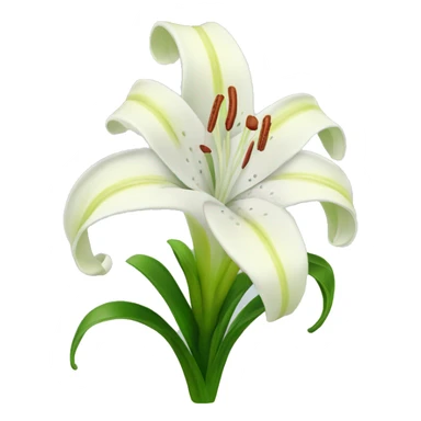 Lilly flower sticker