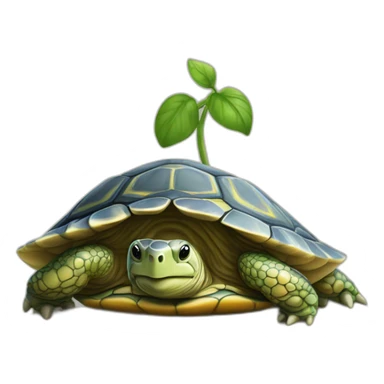 Tortue a la gerre sticker