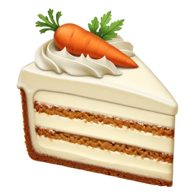 Carrot cake cheesecake slice  sticker