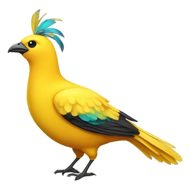 Big yellow bird sticker