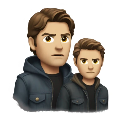 Sam and Dean Winchester looking badass sticker