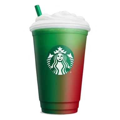 Starbucks drink that’s red and Green  sticker