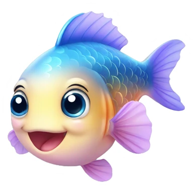 cute kawaii baby fish sticker