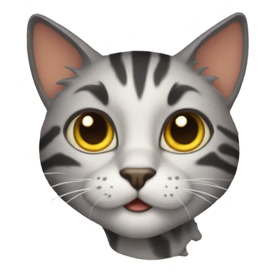 WOW cat sticker