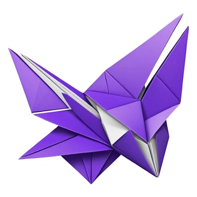 Glitter Purple and White Coringa Card sticker