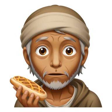 homeless man begging for food  sticker