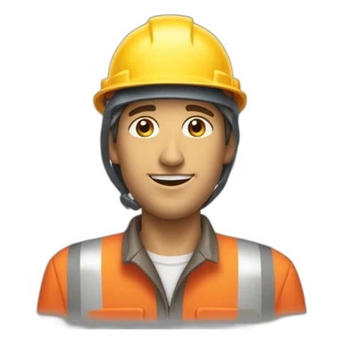 casque de chantier rouge sticker