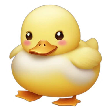 Cute little chubby Duck sticker