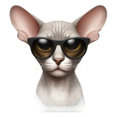 sphinx cat wearing shades sticker